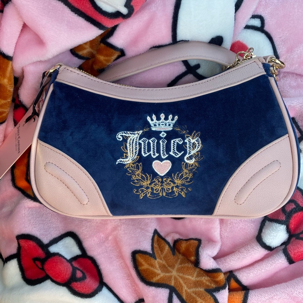 Juicy Couture Velvet Heritage Shoulder Bag